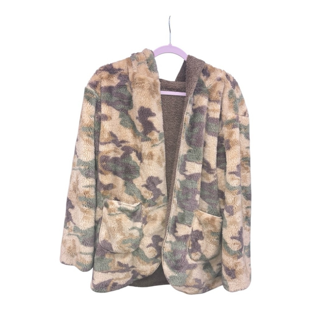 Love Riche women double side Camo Puffer Jacket size medium - Picture 4 of 10